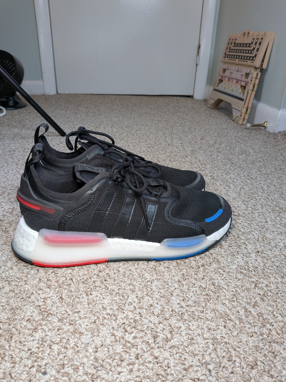 Men’s Adidas NMD_V3 • Black/Red/Blue • Size 10.5 • Boost Sneakers